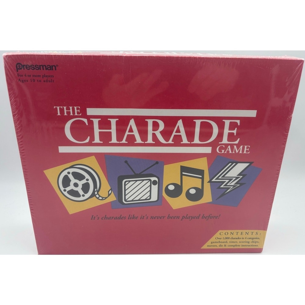 The Charade Game Pressman‎ Toy 1992 Sealed
